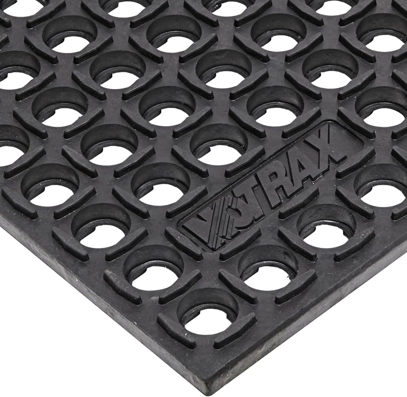 Alfombrilla drenaje antifatiga 3x5ft color negro