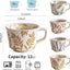 Tazas cerámica 11oz 2 pzas set café 3D para té capuchino