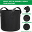 Bolsas cultivo tela resistente 6 pzas 1gal para papa fresa