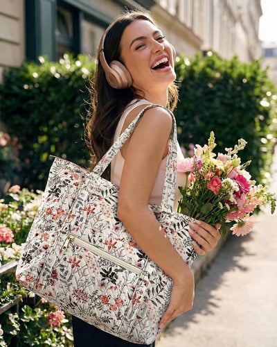 Bolsa acolchada con cremallera para laptop mujer trabajo viaje
