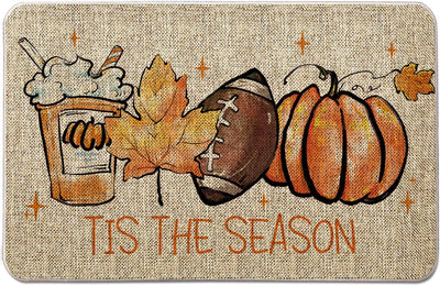 Tapete bienvenida otoño 17x27pulg decoración hogar