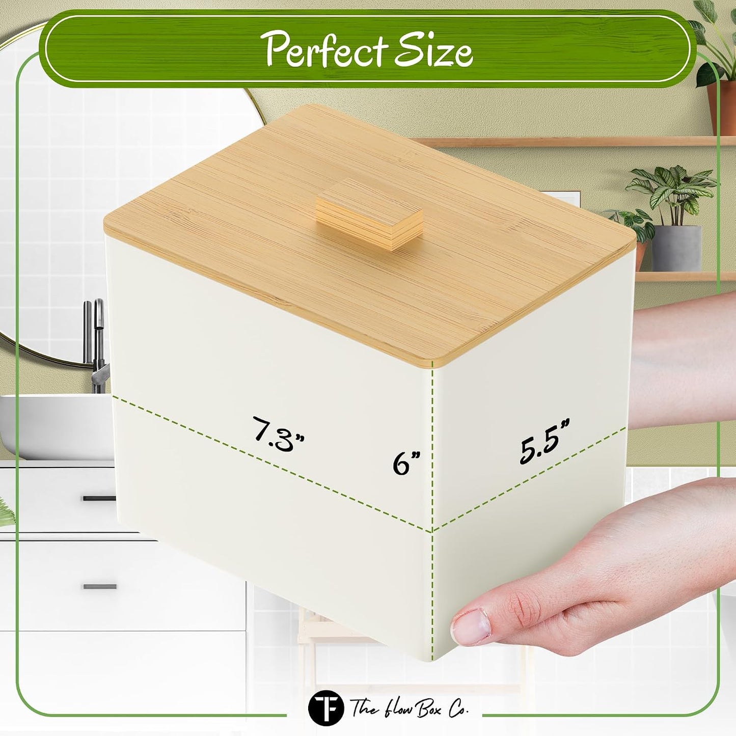Organiz. tampones y almohadillas para baño y oficina