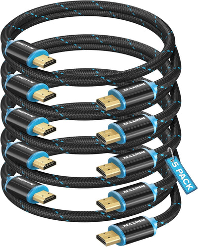Cable HDMI 2.0 4K con adaptador 5 Pzas azul