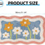 Alfombra baño felpa antideslizante 19.68x31.49pulg