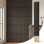 Paneles acústicos plegables MDF 94.5x12.6" nogal set 4