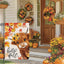 Bandera jardín Hello Fall vaca 12x18" doble cara