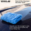 Toalla microfibra azul auto 16x16" 500 GSM
