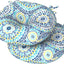 2 Pzas Cojines Redondos Silla Exterior 15x15pulg Con Lazo