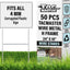 Postes alambre metal patio letrero blanco resistentes viento
