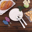 Set 2 tenedores y cucharas acero inox plegables