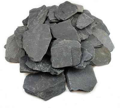 Roca pizarra acuario natural pulida 3-5pulg 10lb