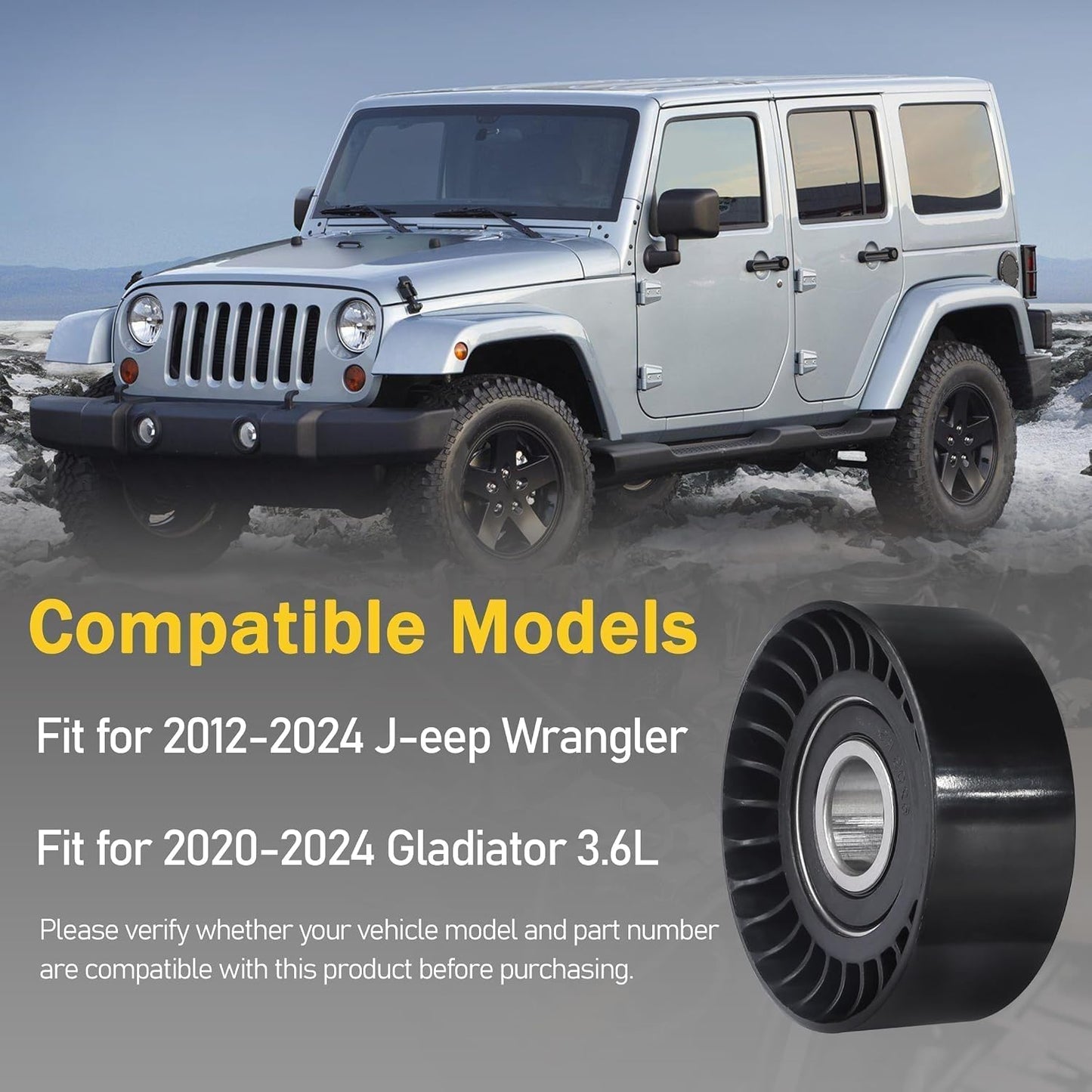 Polea tensora correa transmisión comp Jeep Wrangler JK