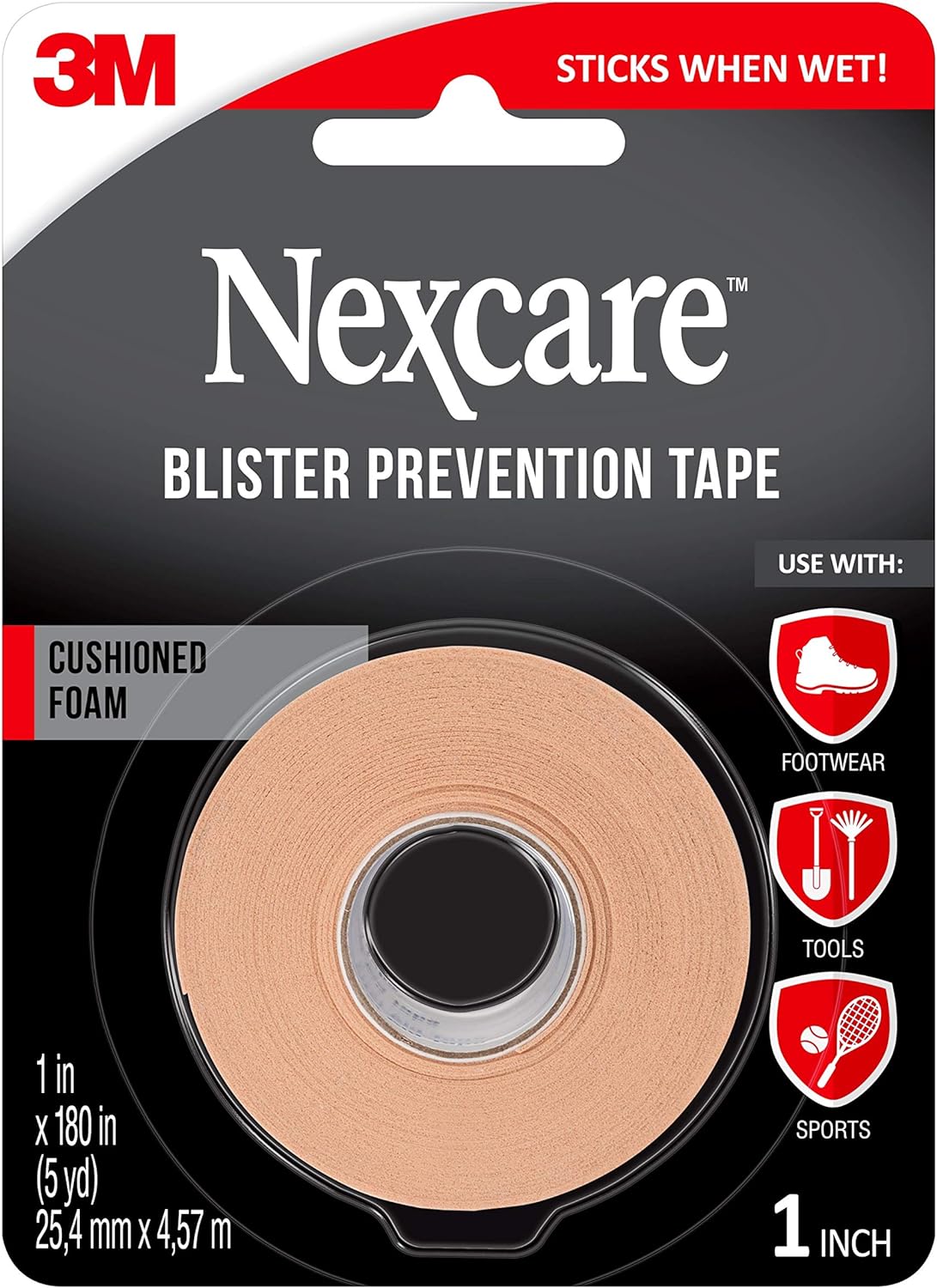 Cinta médica impermeable para prevenir ampollas 1x5yd