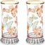 Vasos Highball 15oz Set 2 con bordes dorados