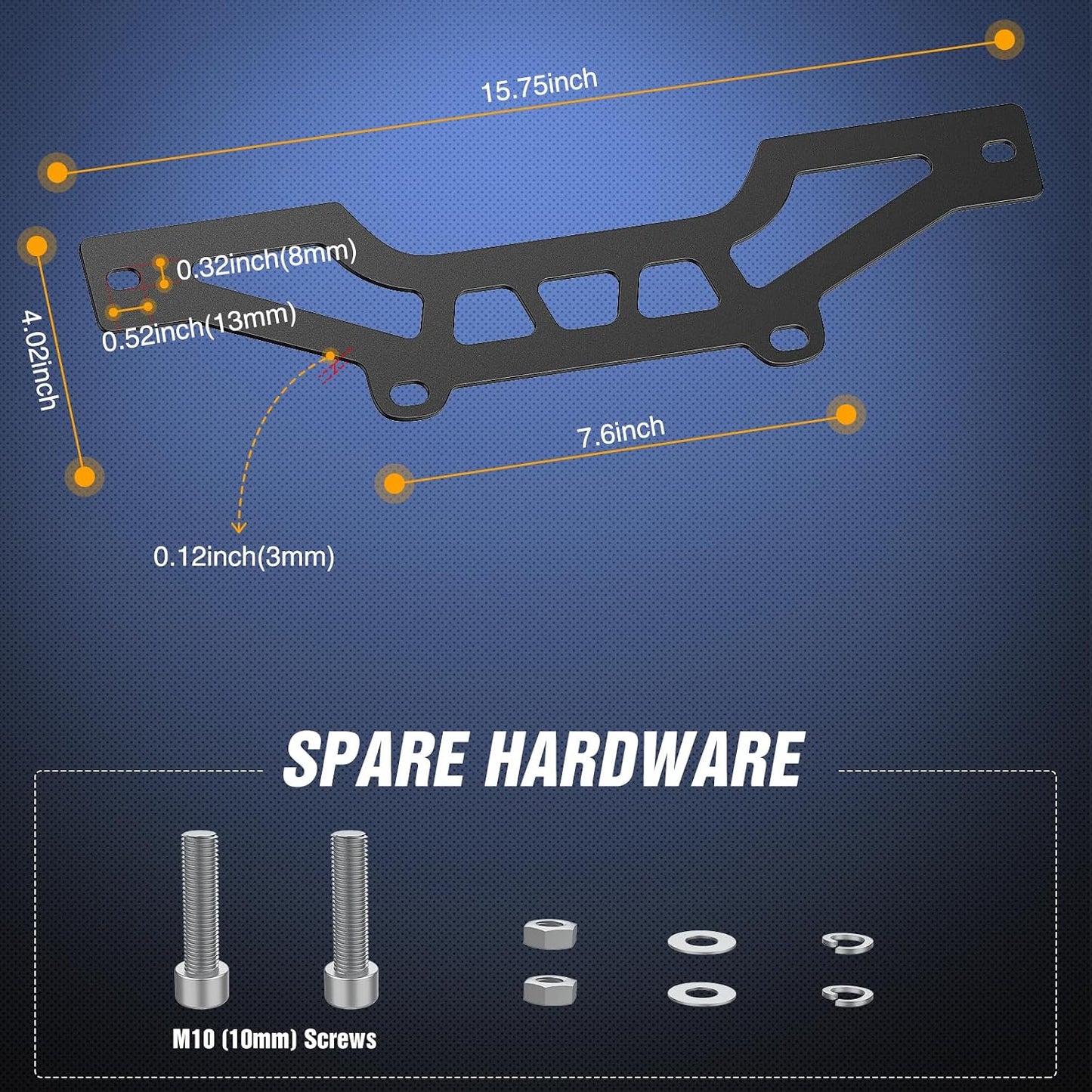 Soporte luz UTV 10-14" comp Can-Am Maverick X3