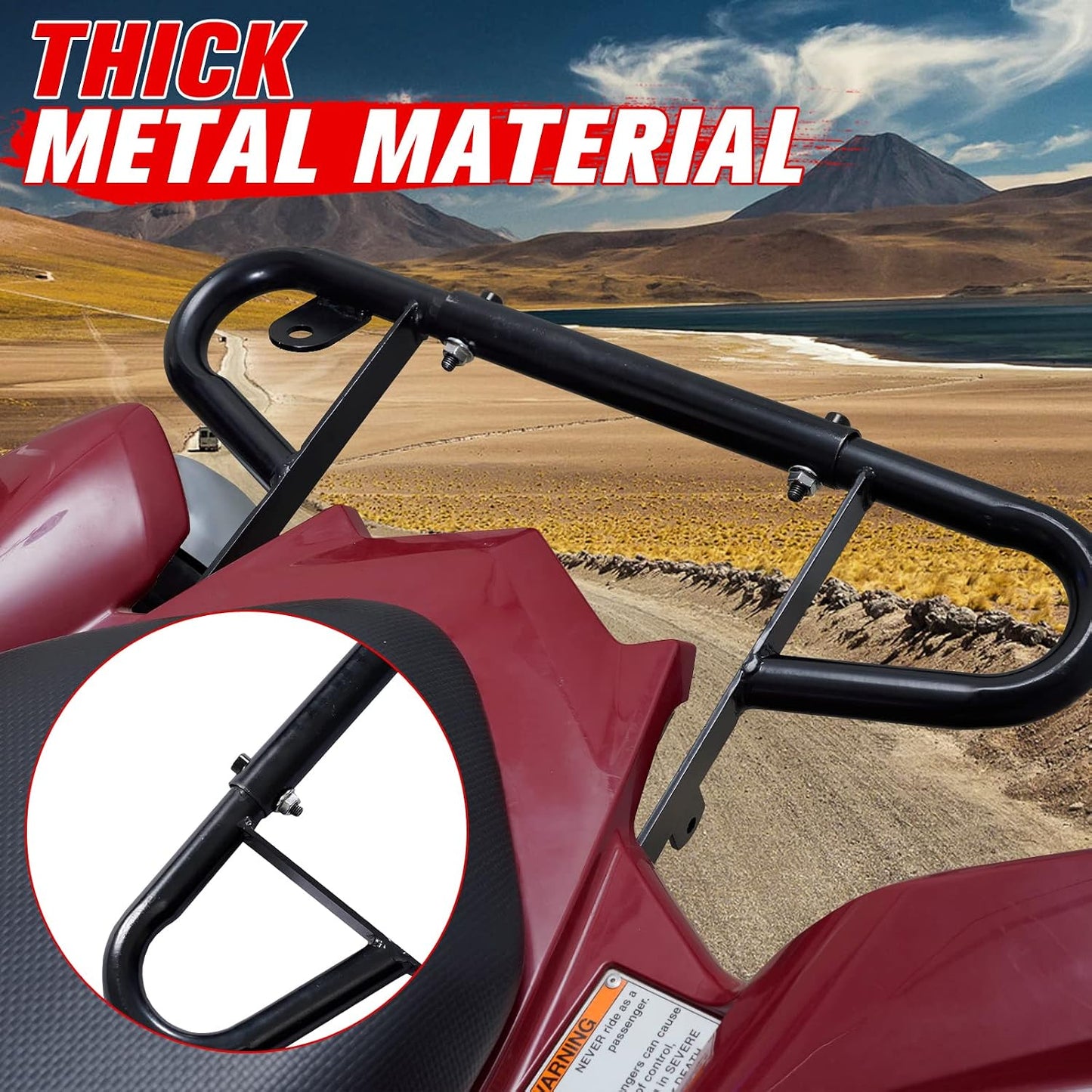 Parachoques delantero y barra agarre trasera Yamaha Raptor