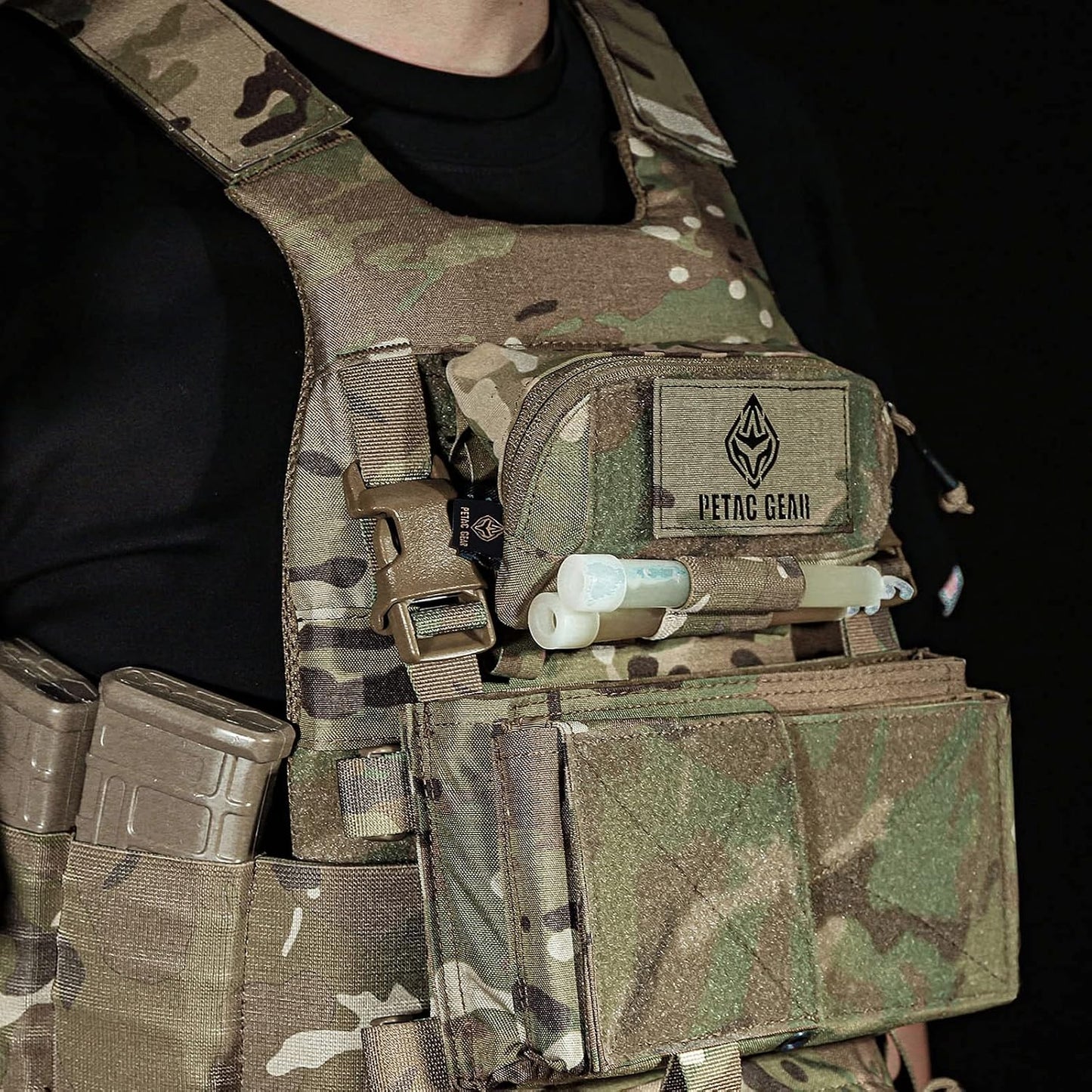 Bolsa molle táctica con bolsillo organiz. para chaleco EDC