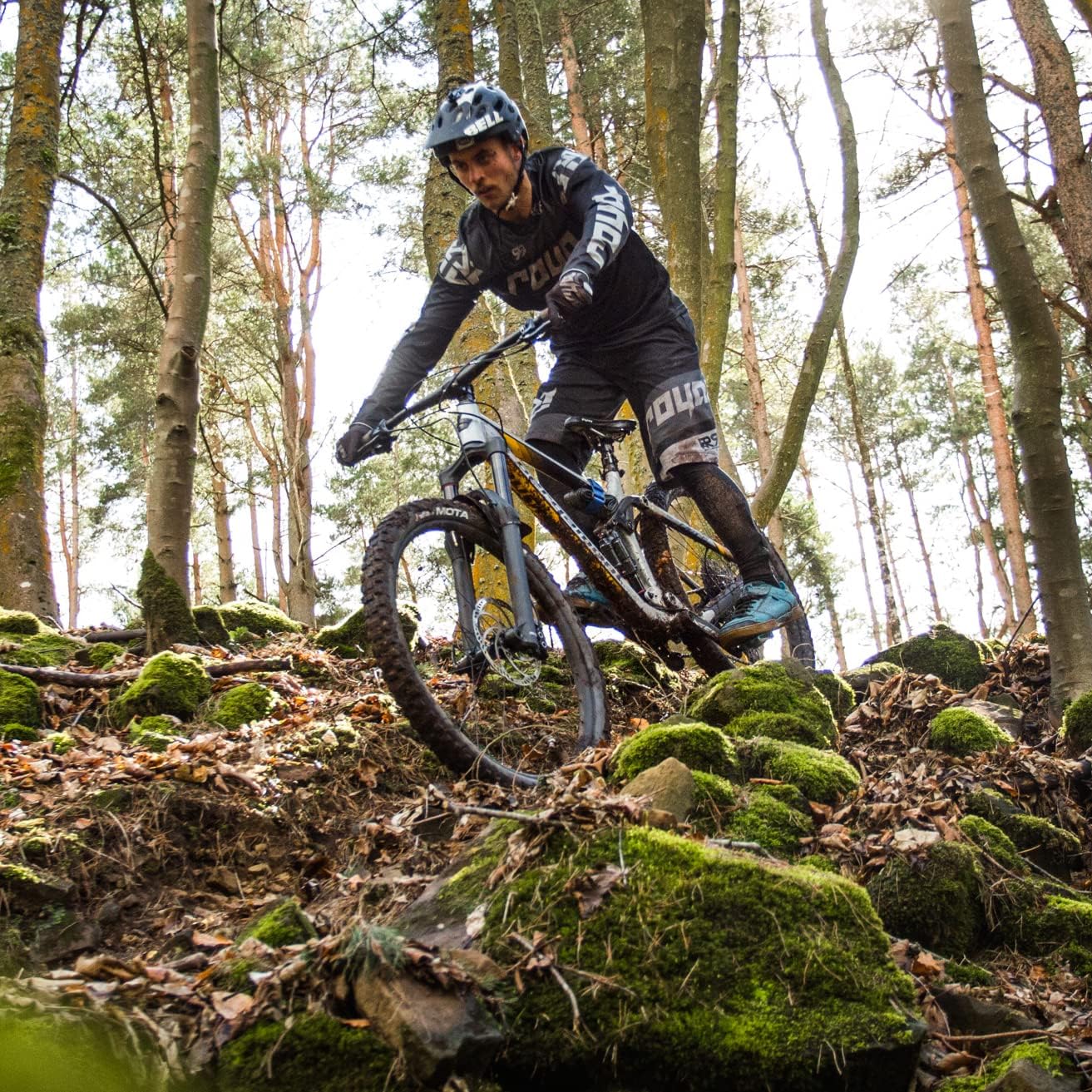 Manillar MTB Flame On 31,8mm 710mm elevador aleación negro