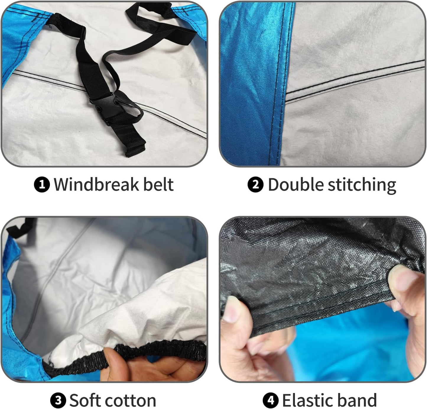 4 Pzas Fundas Neumáticos Universal Anti-UV Impermeable