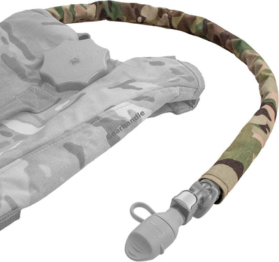 Pack hidratación militar con funda tubo bebida