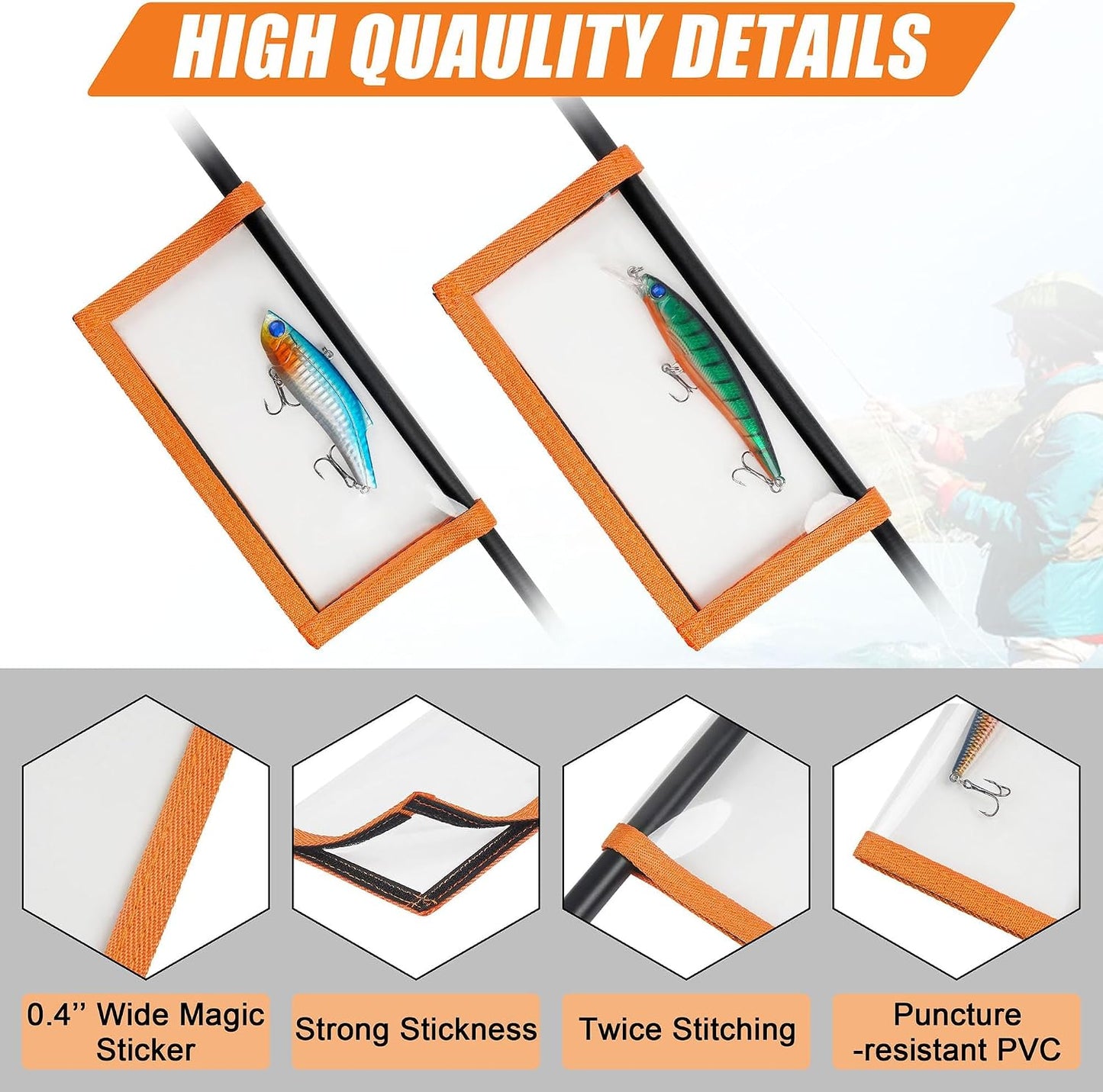 Envolturas PVC transparente para señuelos de pesca