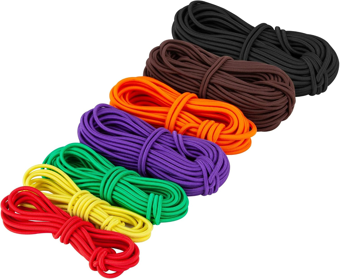 Cordón elástico grado marino 25ft color rojo