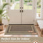 Tapete puerta 24x60pulg antiderrap gris pardo