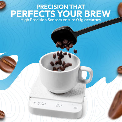 Báscula café digital con temporizador 0.1g portátil