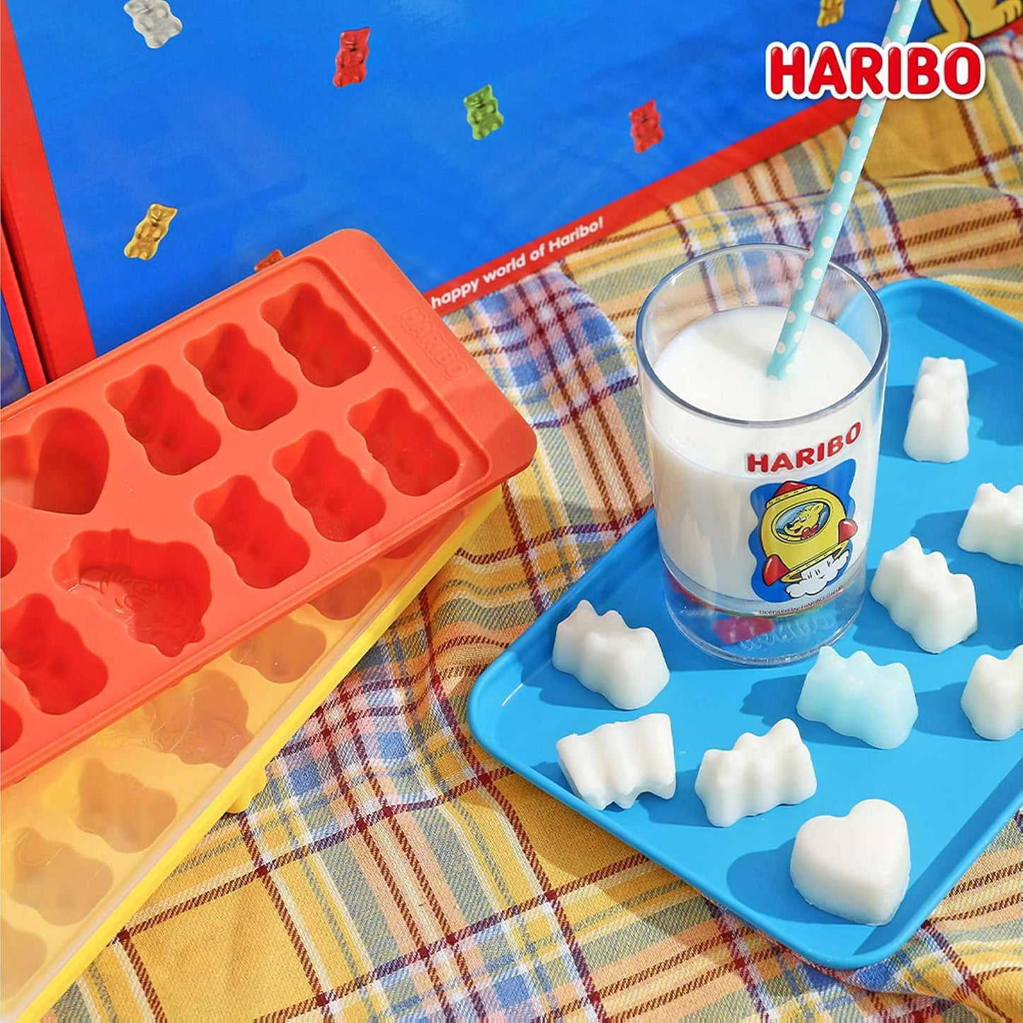 Bandeja silicona cubos hielo con tapa HARIBO Goldbears