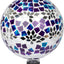 Globo mosaico espejo patrón floral 12pulg jardín