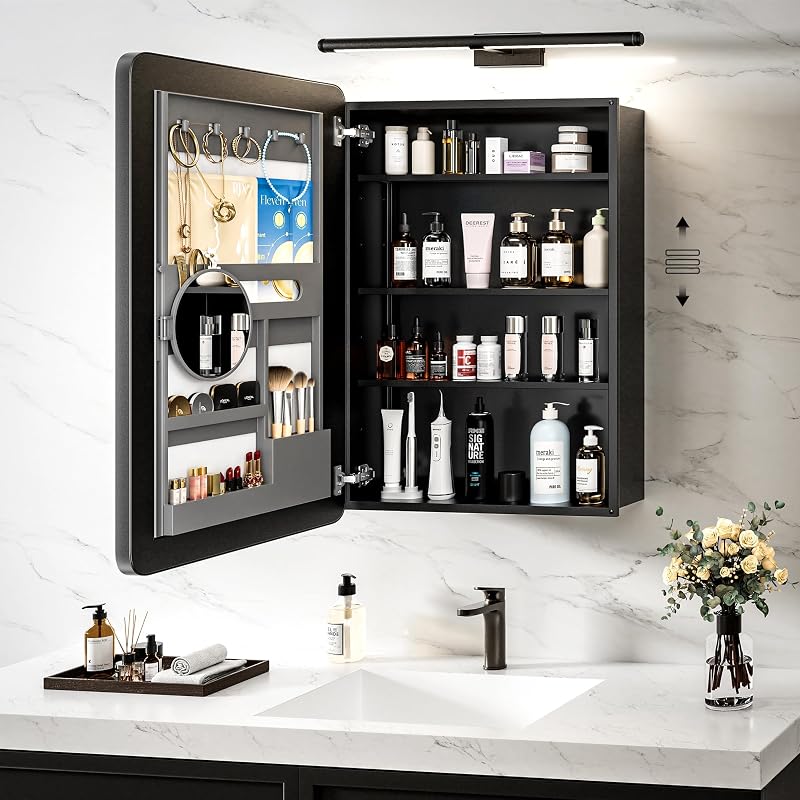 Botiquín baño con espejo 20x30" almacenamiento moderno