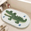 Tapete baño cocodrilo antiderrap absorbente lavable
