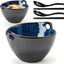 Set 2 Tazones Ramen Cerámica 7pulg con Palillos y Cucharas