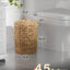 Cubo basura mimbre 4.5gal con tapa plástico extraíble
