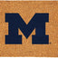 Tapete fibra coco U. de Michigan 36x24pulg logotipo oficial