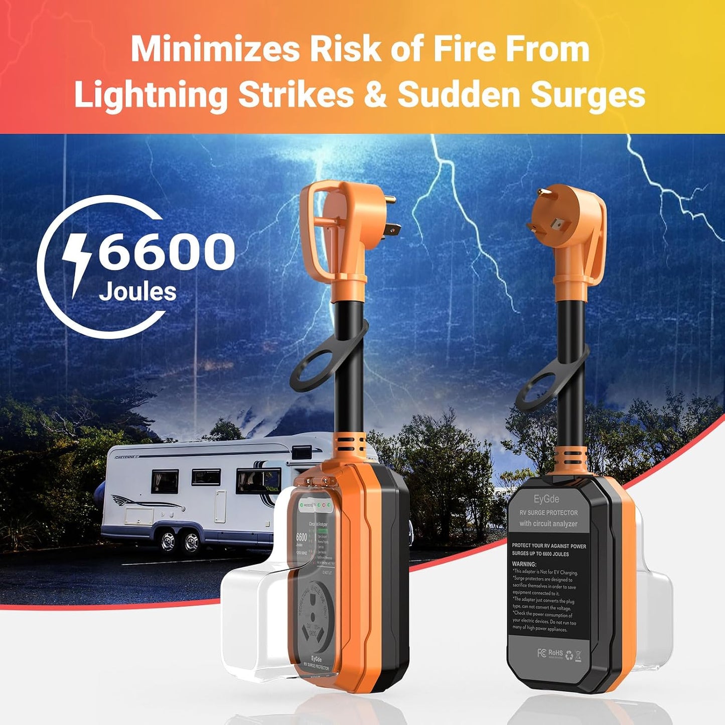 Protector sobretensiones RV 30A impermeable