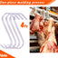 Ganchos carnicero acero inox 8" pack 4