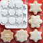 Moldes silicona copos nieve navidad 9 cavidades
