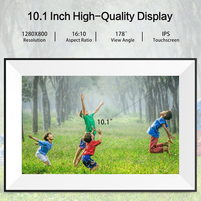 Marco digital WiFi Frameo 10.1pulg pantalla táctil HD