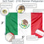Bandera México 3x5ft bordada lona resistente ojales latón
