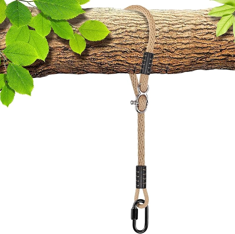 Kit colgante hamaca cuerda ajustable para árbol interior exterior