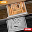 Organiz. cubiertos bambú expandible 17x19.6"