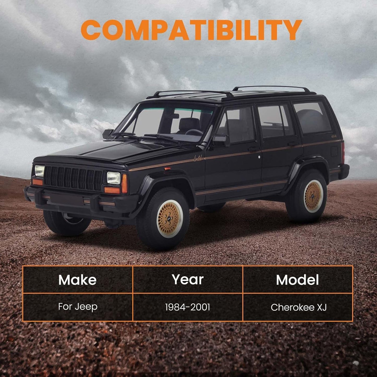 Kit elevación Jeep Cherokee XJ 7,5cm delante 5cm atrás