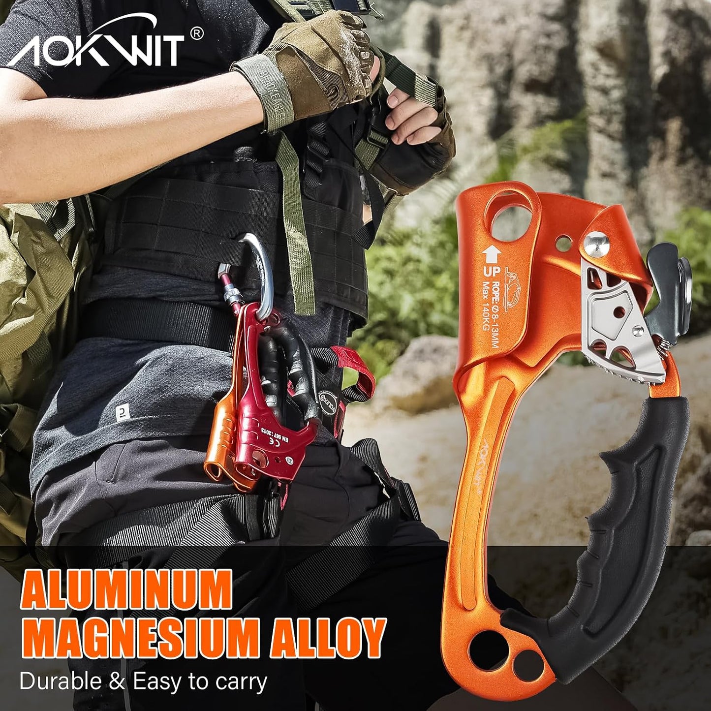 Cuerda aluminio para escalada certificada UIAA y CE