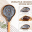 Reposacharas cerámica soporte cucharas encimera cocina