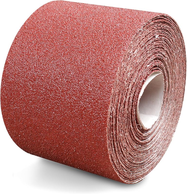 Rollo papel lija 3-2/3pulg x32.8ft para madera y metal