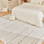 Alfombras área 5x7ft suaves lavables neutras interiores