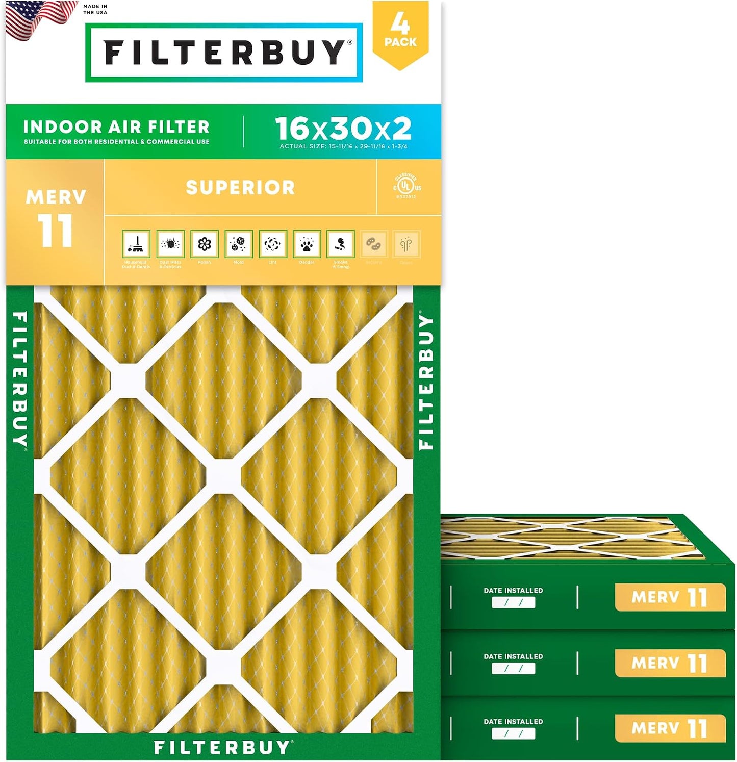 Filtros horno aire AFB Gold MERV 11 pack 4