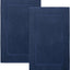 Set 2 Tapetes Baño Algodón 32x20pulg Azul Marino