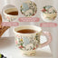 Taza cerámica diseño conejo 13oz con asa regalo kawaii pascua